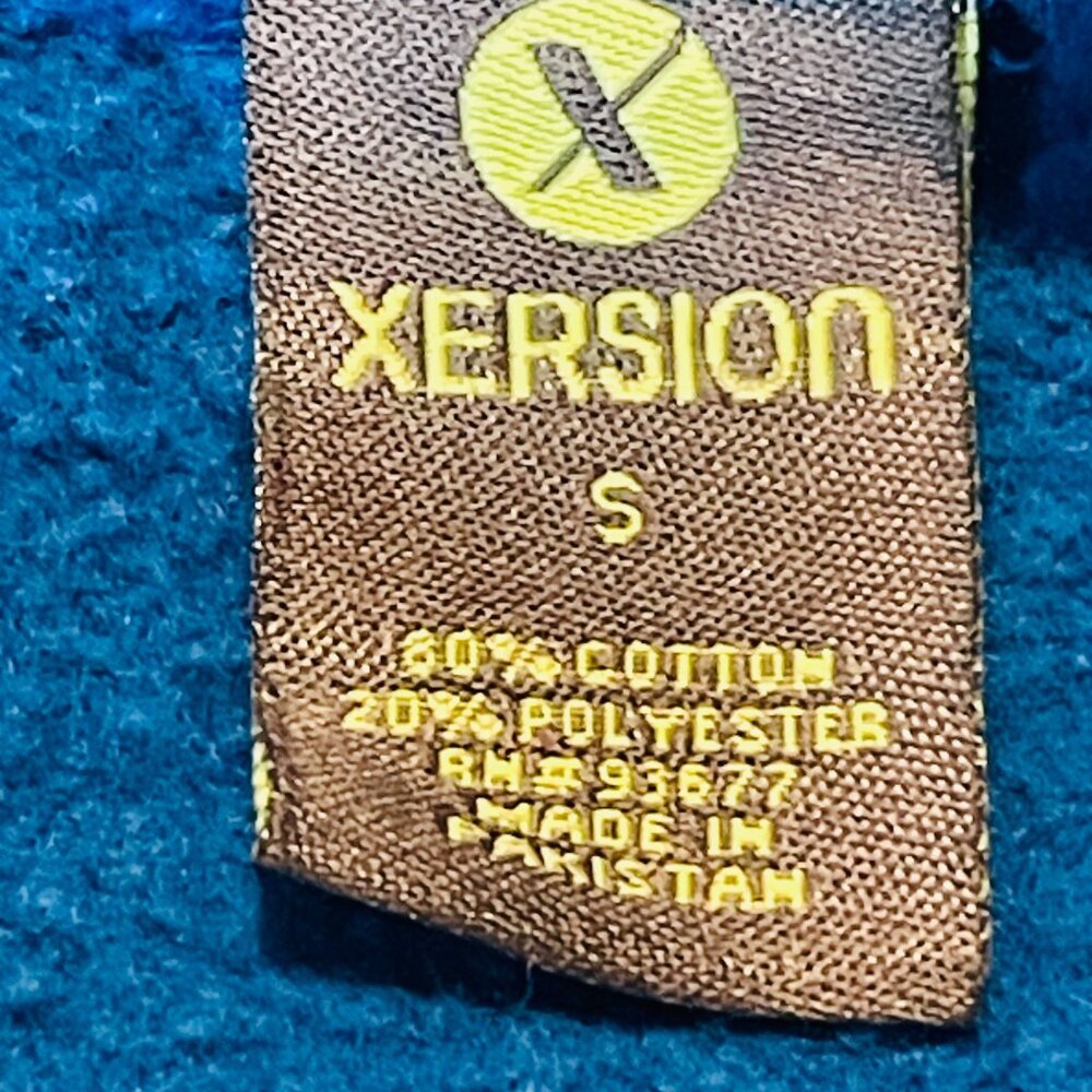 Xersion Blue Patterned Hoodie Sweatshirt S Men’s Small - Picture 5 of 8